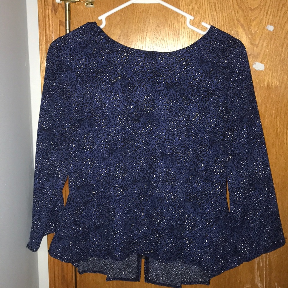 Blue Patterned Pendulum Style Top from Forever XXI
